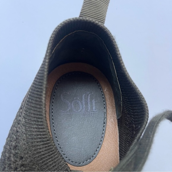 Sofft Army Green Lightweight Somers Knit Mesh Lace Up Sneaker Size 10M - Picture 3 of 10